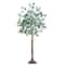 4ft. Pre-Lit Artificial Eucalyptus Tree with Warm White LED Lights
